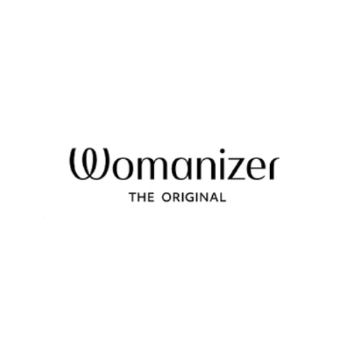 Womanizer logo - premium intimate wellness brand featured in Mystery Love Boxes